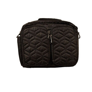 Lug Navigator Black Crossbody Bag Puffer Adjustable Detachable
